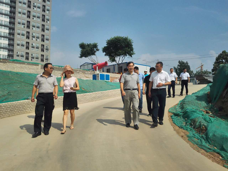 集團(tuán)公司領(lǐng)導(dǎo)對我院春臨住宅樓工地視察